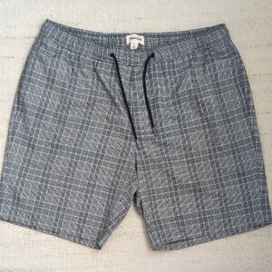 Open Edit Pull On Drawstring Plaid Shorts